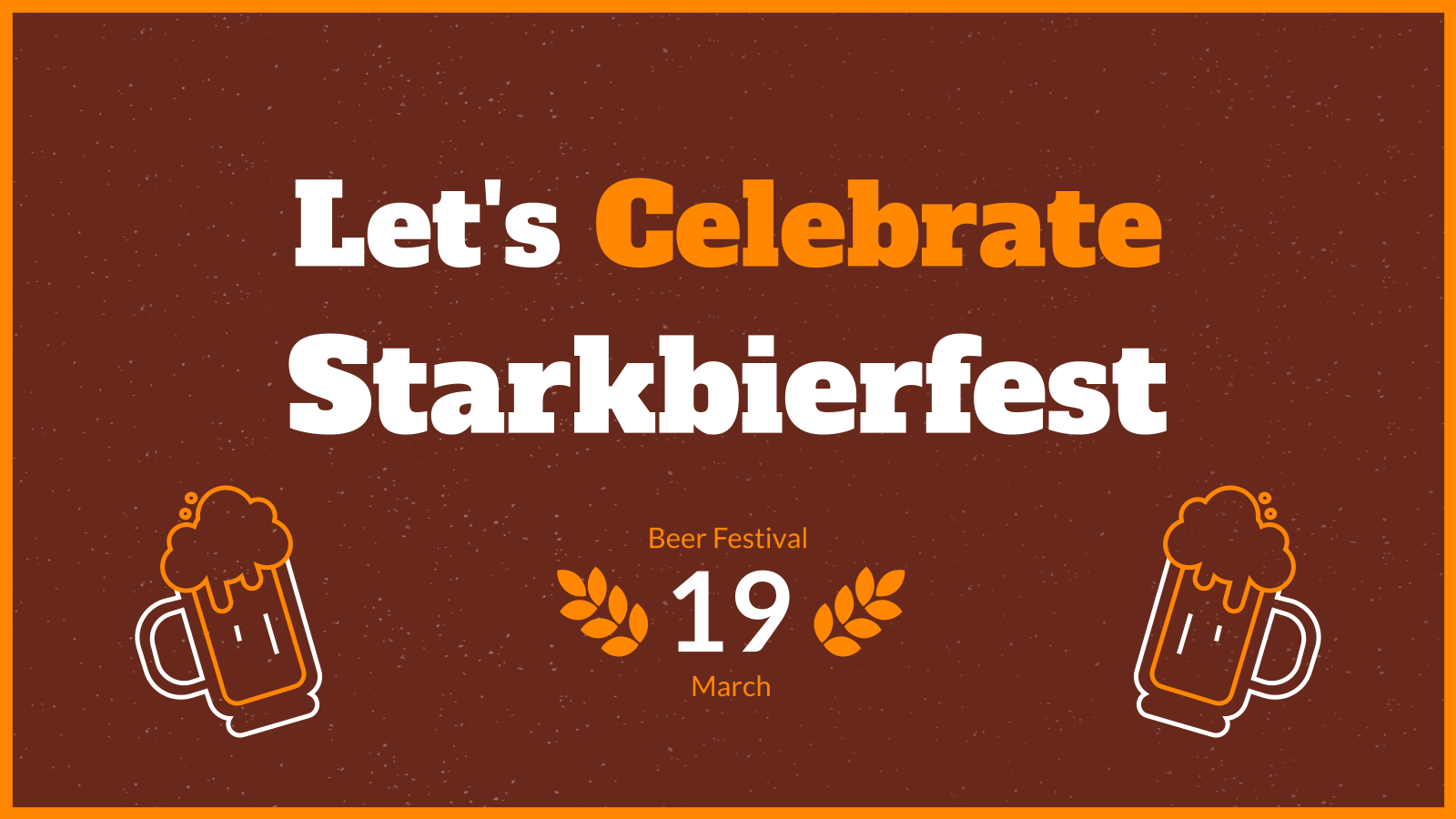 让我们庆祝StarkbierfestPPT模板
